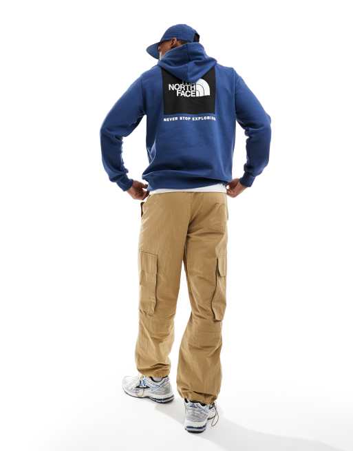 The North Face Box NSE hoodie in blue ASOS