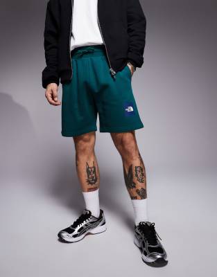 The North Face The North Face Box NSE logo sweatshorts in green
