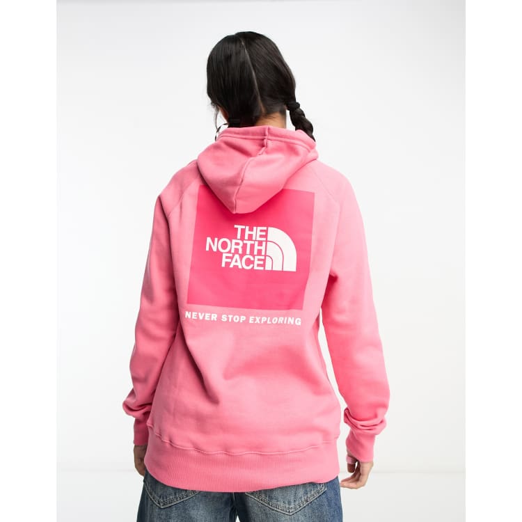 Pink north face outlet sweatshirt