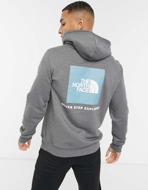 The North Face Box NSE pullover hoodie in gray