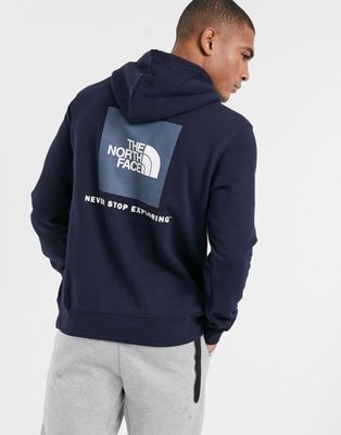 dark blue north face hoodie