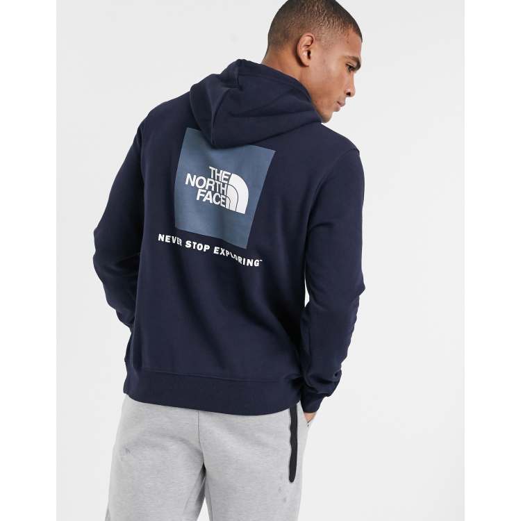 Navy blue north face hoodie online