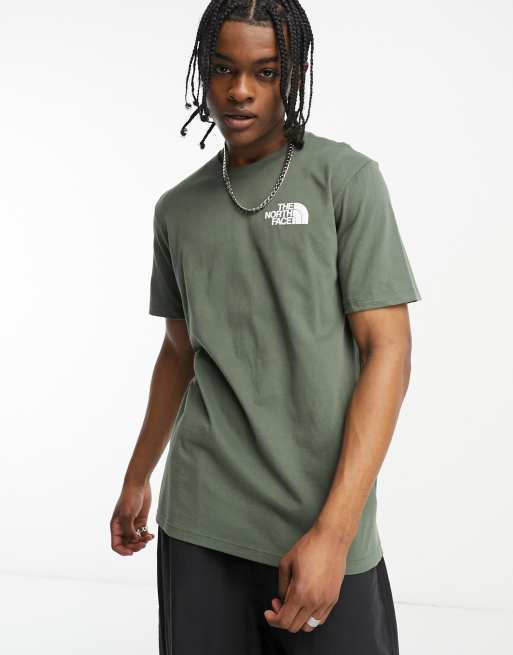 khaki north face t shirt