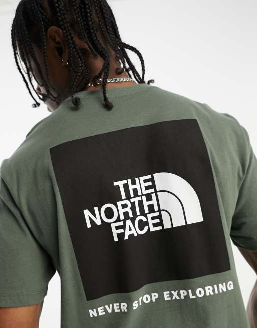 The North Face Box Logo T-Shirt for Men in Brown