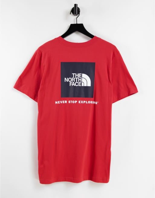 Red north sale face shirt