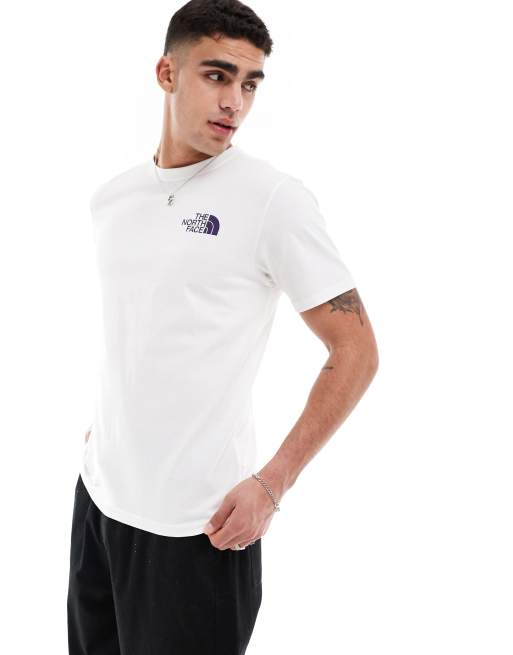 The North Face Box NSE T-shirt with back graphic in white