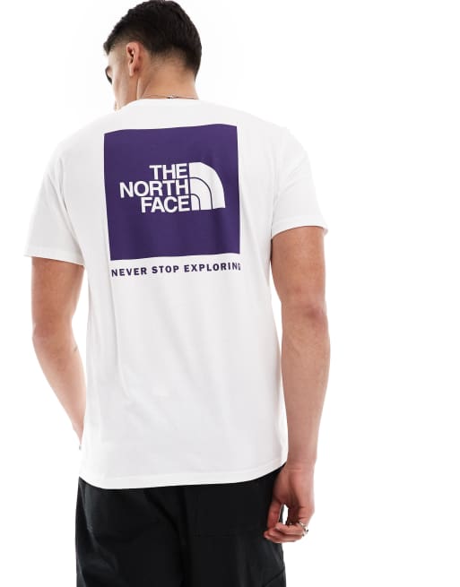 The North Face Box NSE T-shirt with back graphic in white