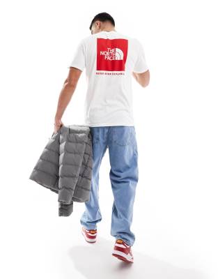 The North Face Box Nse T-shirt With Back Graphic In White