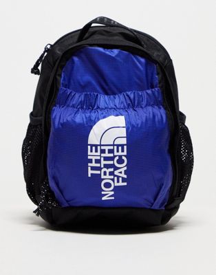 The North Face Bozer mini backpack in blue and black