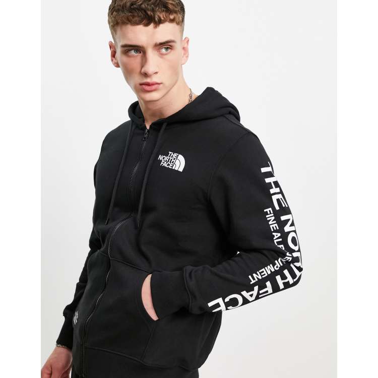 The North Face Brand Proud full zip hoodie in black