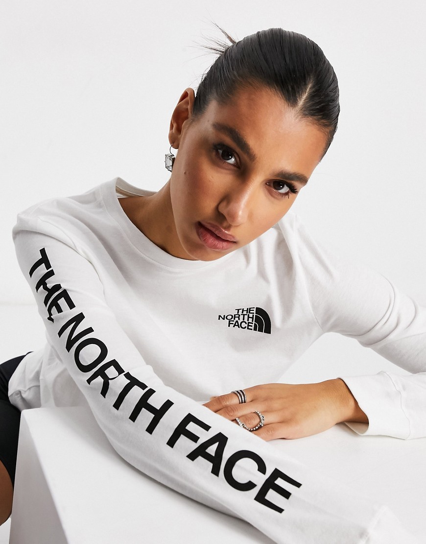 The North Face Brand Proud long sleeve t-shirt in white