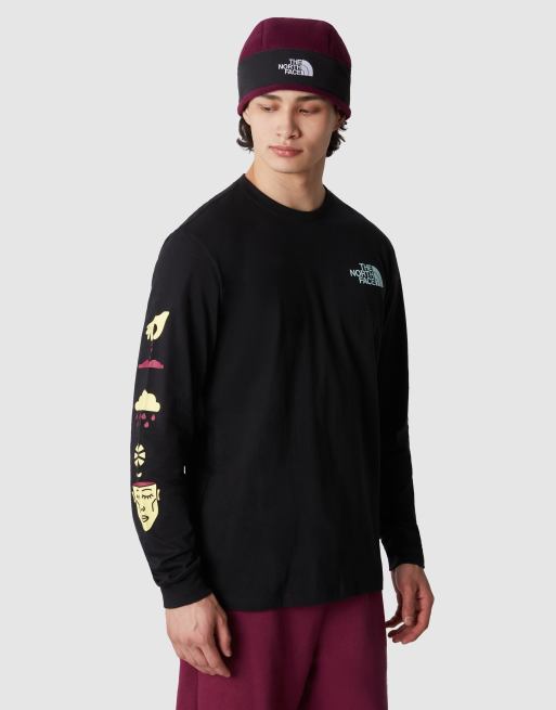 The North Face - Brand Proud - Maglietta nera a maniche lunghe