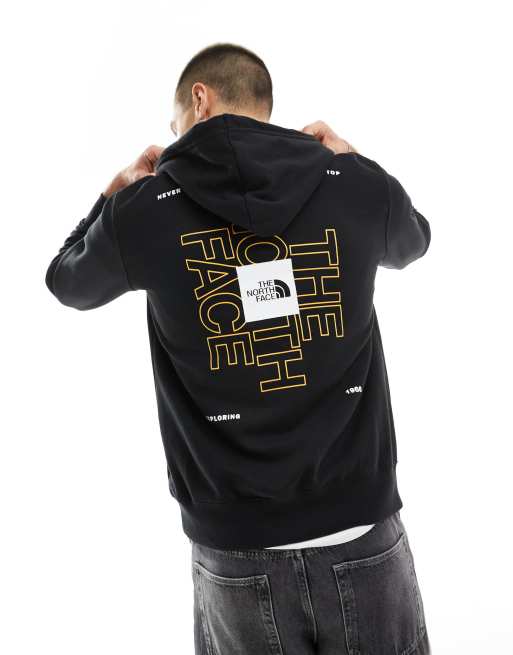 The North Face Brand Proud pullover hoodie with graphic back print in black