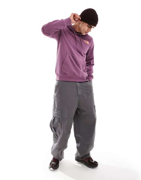 The North Face Brand Proud pullover hoodie with graphic back print in mauve - view 1