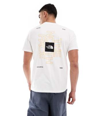 Brand Proud t-shirt with back graphic in white