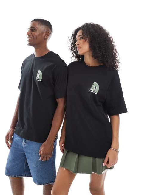 The North Face - Bubble Dome - Unisex - Afslappet sort T-shirt med rygprint, 3 af 4