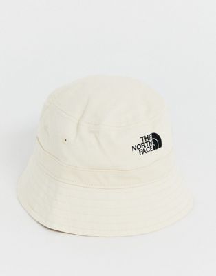 Face bucket hat in vintage white 