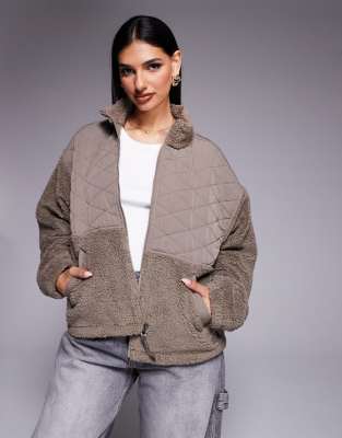 The North Face Cabin Fleece Full Zip Jacket In Brown