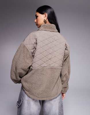 The North Face Cabin Fleece Full Zip Jacket In Brown