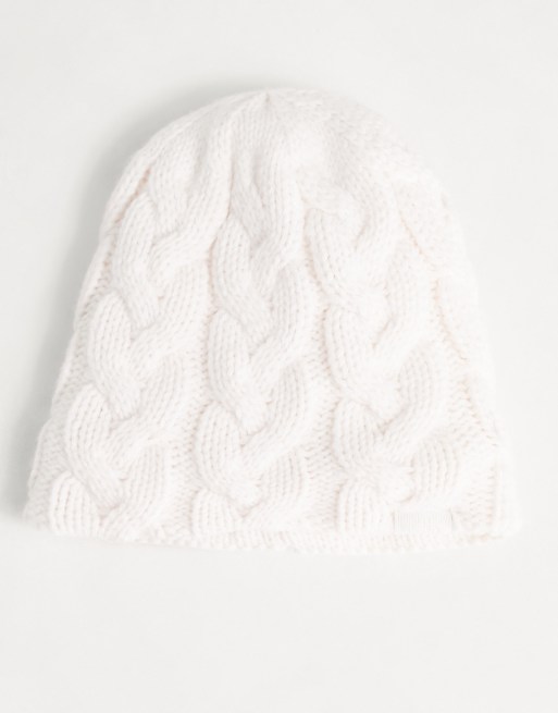 The North Face Cable Minna beanie in white | ASOS display picture 1
