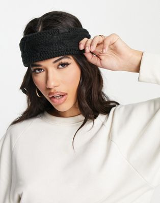 The North Face Cable Minna headband in black | ASOS
