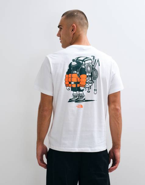 The North Face - camiseta gráfica relajada de manga corta GEAR UP GET OUT en blanco - view 1