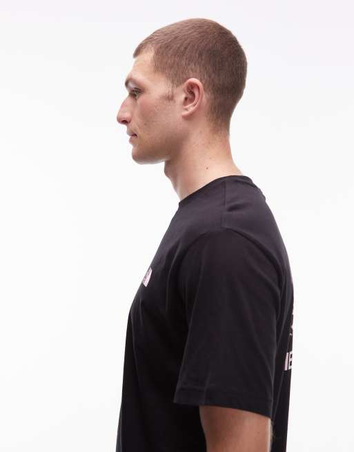 The North Face Campfire backprint oversized t-shirt in black