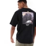 The North Face Camping retro back graphic t-shirt in black