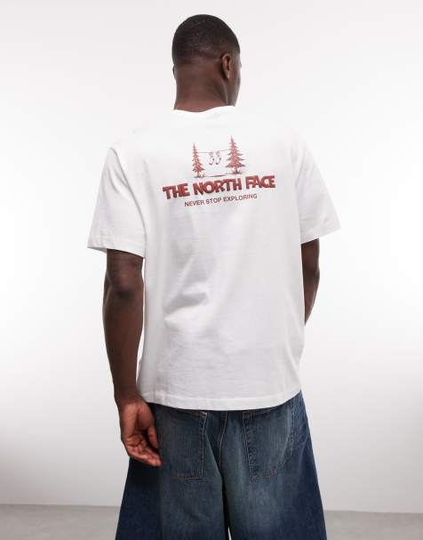The North Face - Camping - T-shirt comoda bianca con stampa sul retro - view 1