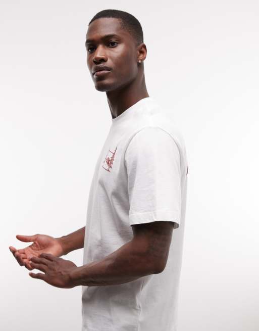 The North Face - Camping - T-shirt comoda bianca con stampa sul retro, 4 di 5