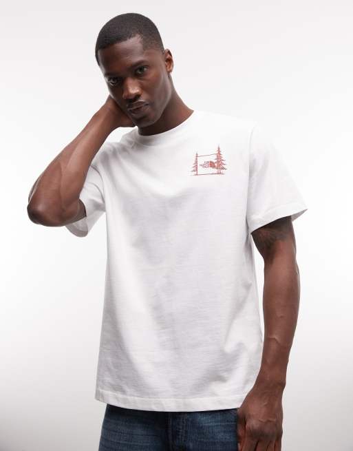 The North Face - Camping - T-shirt comoda bianca con stampa sul retro, 5 di 5
