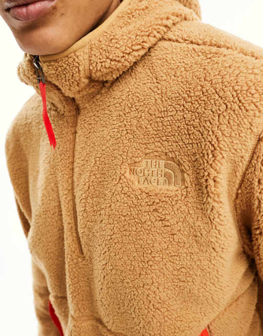 North face hooded on sale fleece