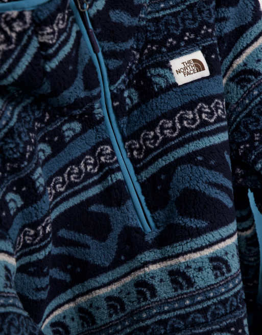 North face shop patterned fleece