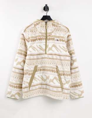 The North Face Campshire printed hoodie in cream - ASOS Price Checker