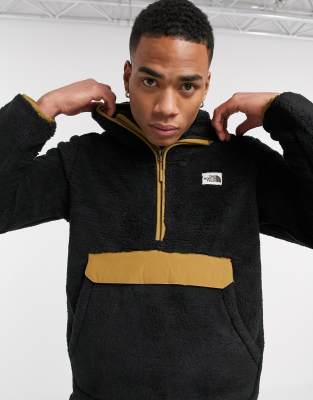 the north face campshire pullover hoodie in black