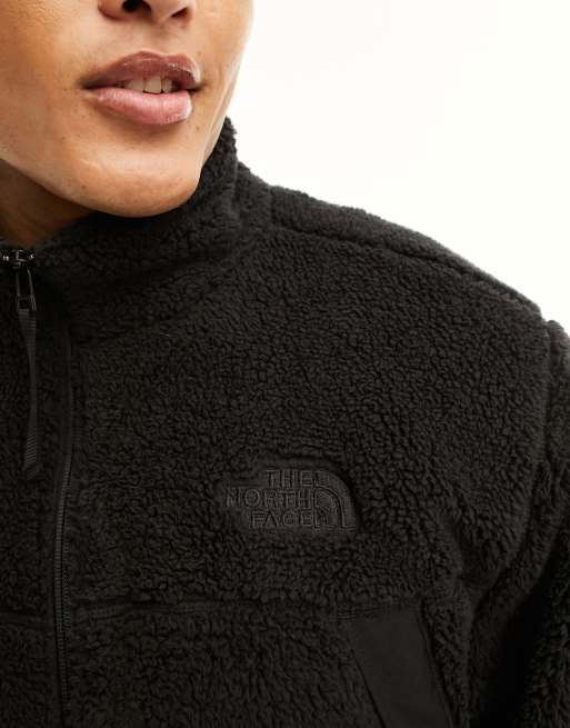 The North Face - Campshire - Sort jakke med lynlås i fleece, 4 af 4