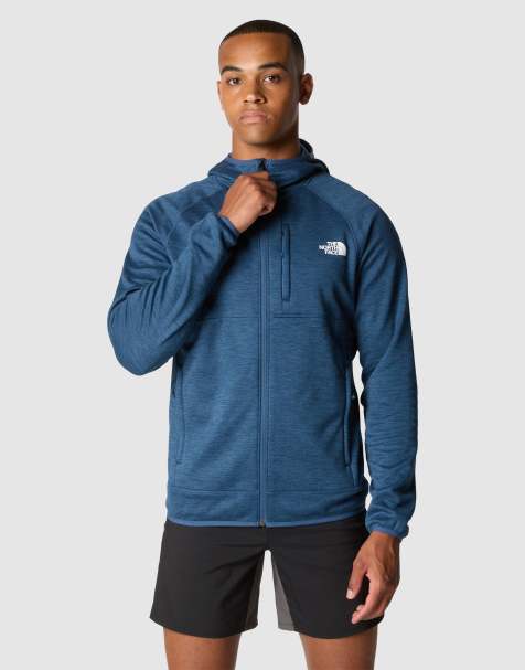The North Face - Canyonlands - Felpa blu mélange con cappuccio - view 1