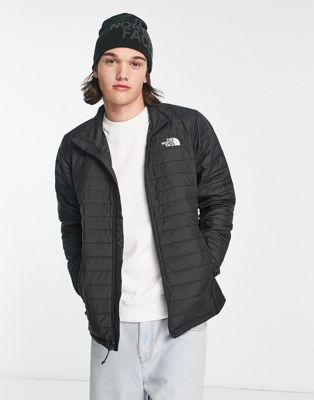 The North Face Canyonlands hybrid puffer jacket in black