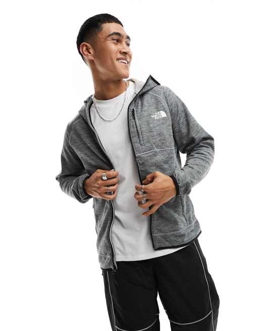 The North Face - Canyonlands - Tech fleece hoodie met rits in grijs