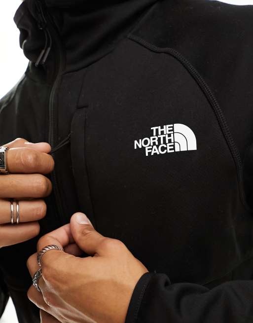 The North Face Canyonlands zip up tech fleece hoodie in black