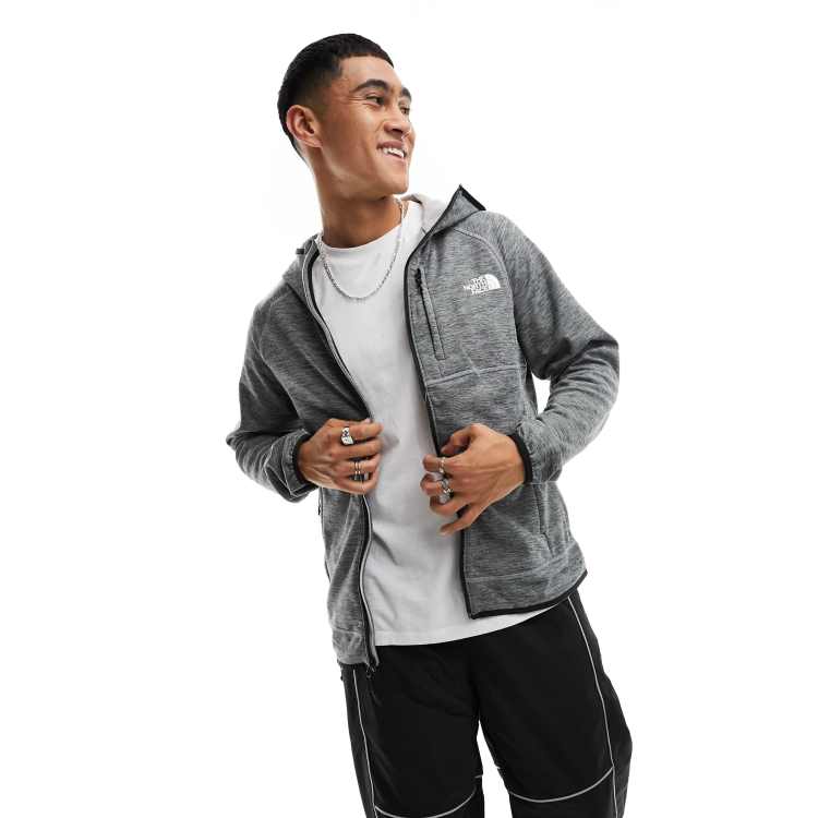 The North Face Canyonlands zip up tech fleece hoodie in grey