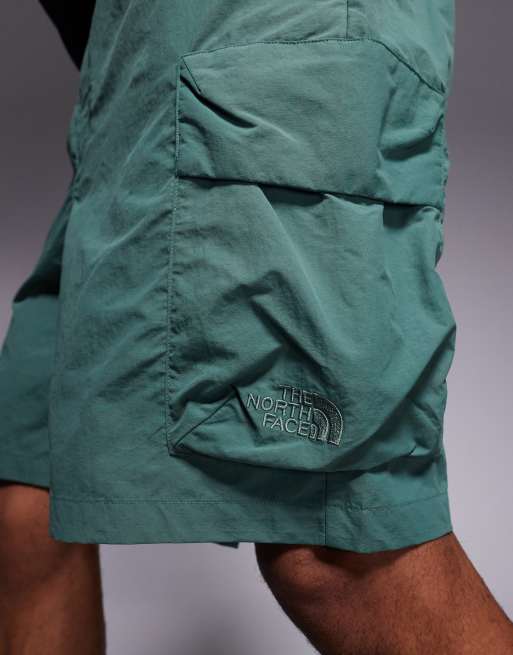 The North Face cargo pocket logo shorts in green ASOS