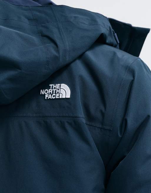 The North Face Carto mono triclimate giacca con cappuccio 3 in 1 in navy summit, 4 di 5