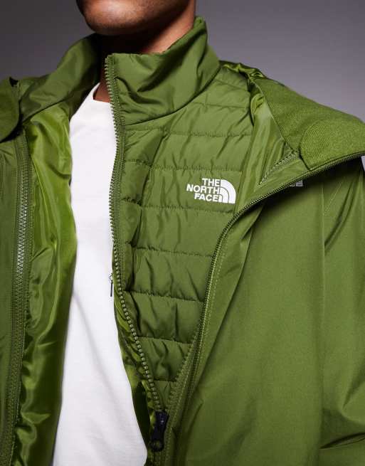 The North Face - Carto Mono Triclimate - Veste à capuche 3-en-1 - Vert forêt, 4 de 5