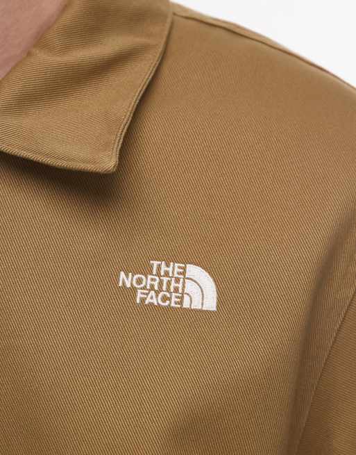 The North Face - Cederfarvet jakke i twill med krave, 4 af 5