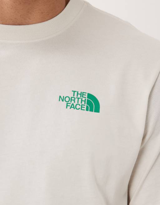 The North Face Celestial Drift back print t-shirt in off white, 4 of 5