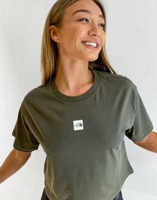 North Face Central Logo crop t-shirt in 