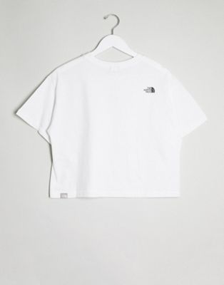 north face top white