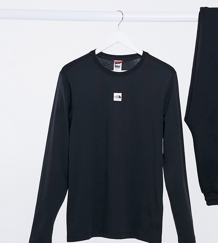 The North Face Central Logo long sleeve T-shirt in black Exclusive at ASOS