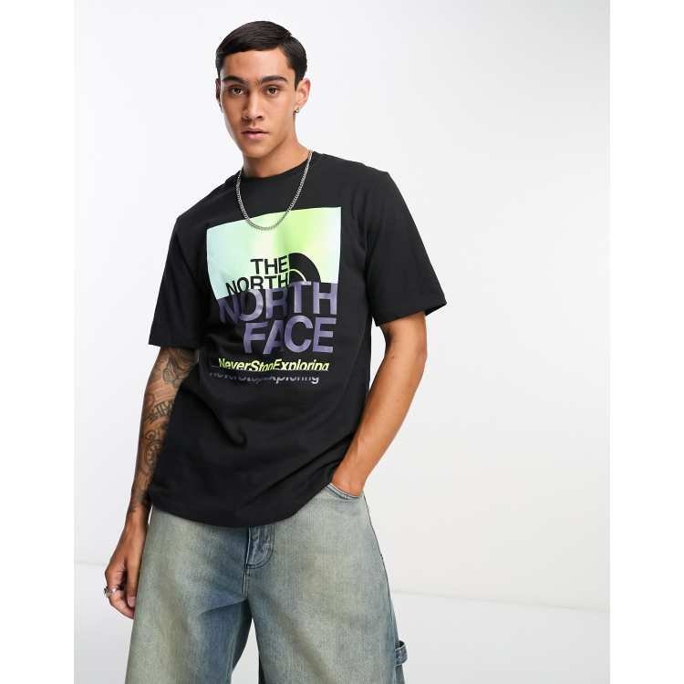 The North | in chest Face t-shirt print ASOS logo black